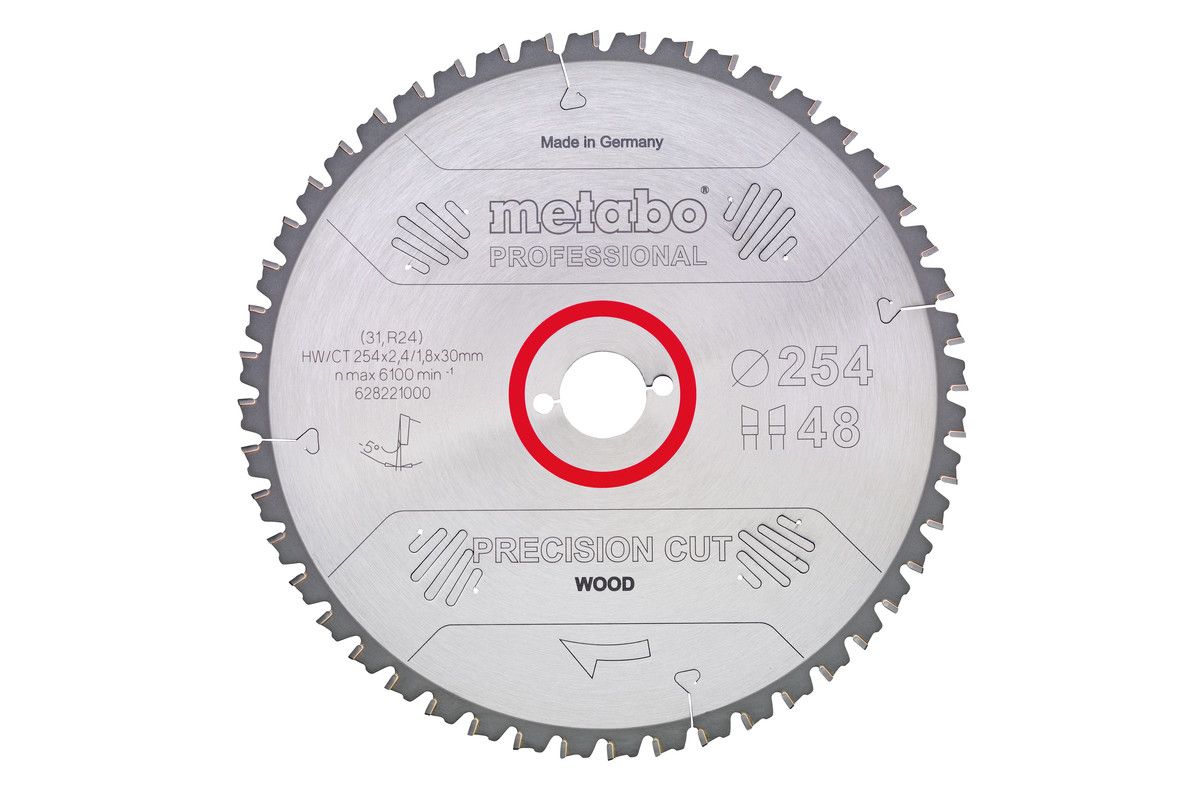 Metabo Sägeblatt "precision cut wood - professional"315x2,8/1,8x30Z84 WZ 10°