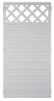 T&J LIGHTLINE Kunststoff Zaun Ranki 900 x 1800 mm Weiß