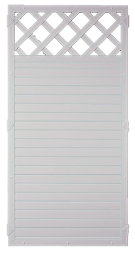 T&J LIGHTLINE Kunststoff Zaun Ranki 900 x 1800 mm Weiß