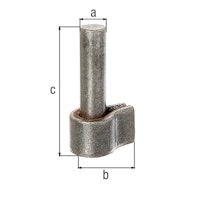 Alberts® Kloben,z.Anschweißen,Dornst.⌀13mm