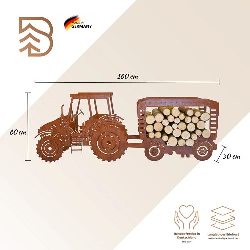 Badeko Traktor mit Anhänger