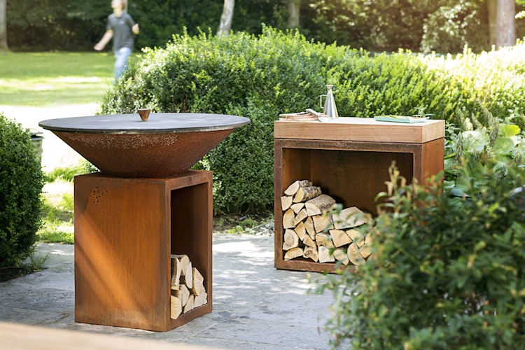 OFYR Plancha Grill Classic Storage Corten 100