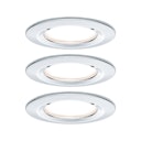 Vorschaubild Paulmann Einbauleuchte Nova Coin 3er LED 3x6,5W chrom rund starr