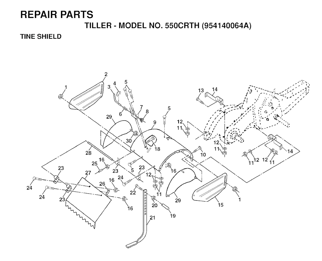 Explosionszeichnung Ersatzteile