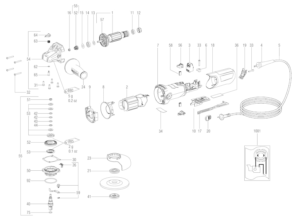 Explosionszeichnung Ersatzteile