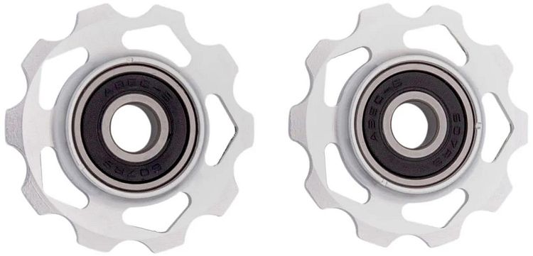 CONTEC Schaltrollen-Set Scroll 10 Zähne silber,schwarz