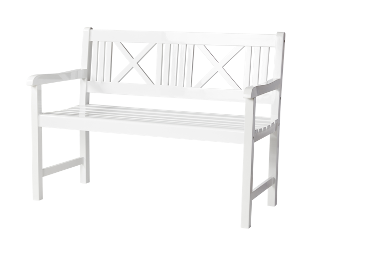 Cinas Bank ROSENBORG, Mahagoni Weiß