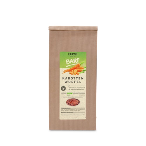 grau Karotten Würfel Nahrungsergänzung für Hunde