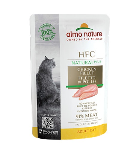 Almo Nature HFC Natural Plus 55g Beutel Katzennassfutter