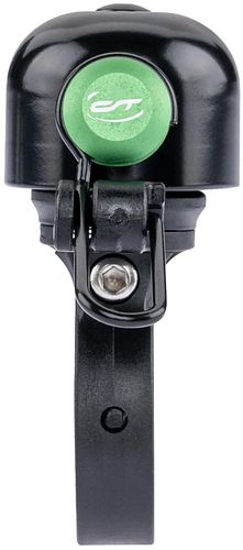 CONTEC Klingel Diamond Bing schwarz/grün passend für Lenker- 22,2 mm, mit Standardklemmung