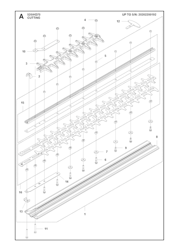 Husqvarna Heckenscheren/Stabheckenscheren 967915702 520iHD70