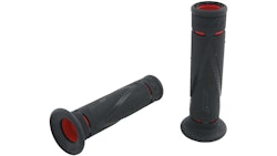 Progrip Griffgummi 838 Rot / Schwarz Offen Paar Ø22/25mm Länge 122mm