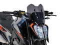 Vorschaubild ERMAX Naked-Bike-Scheibe Sport Acrylic durchsichtig Schwarz getönt für KTM 790 Duke; 890 Duke; 890 Duke GP; 890 Duke R