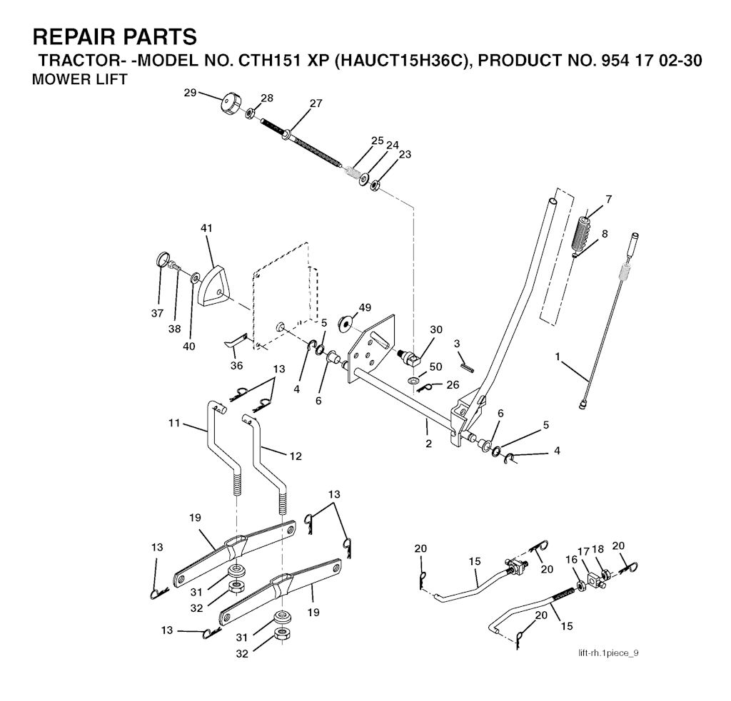 Explosionszeichnung Ersatzteile