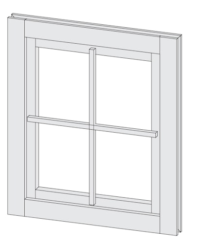 Karibu Dreh-/Kippfenster für 38/40 mm Wandstärken