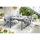 Vorschaubild Diamond Garden Tischgestell SAN MARINO, Edelstahl Dunkelgrau