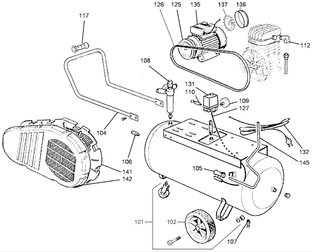 Explosionszeichnung Ersatzteile