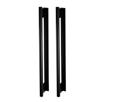 Griffwerk LUCIA GST -Graphitschwarz Griffstangen-Paar -Sensat. -für Glas -Länge: 450mm