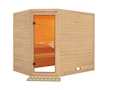 Vorschaubild Karibu Sauna Tanami - Massivholzsauna mit Eckeinstieg 38 mm inkl. gratis Sauna-Zubehörset im Wert von 234,94 €