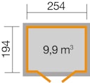 Vorschaubild Weka Gartenhaus 321 ohne Anbau - 19 mm