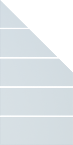 GroJa Ambiente Glas-Sichtschutz Typ Schräg links 90x180/90