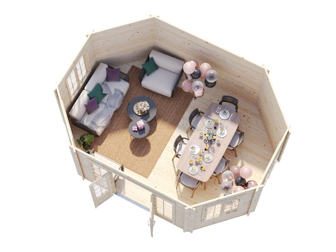 Palmako Pavillon Hanna 20,3 m² - 44 mm