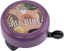 Vorschaubild Reich Fahrradklingel I love my bike violett