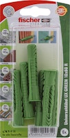 FISCHER Universaldübel UX 10x60 R GREEN K (6 Stück)