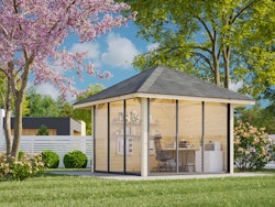 Palmako Pavillon Bianca 8,3 m2 Set 201 Slide - 28 mm