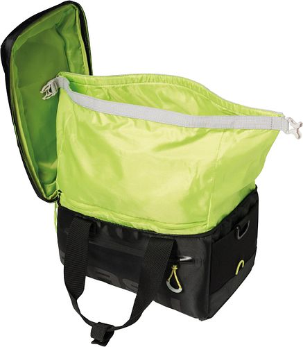 Basil Miles Gepäckträgertasche 7 l schwarz,grün black lime MIK