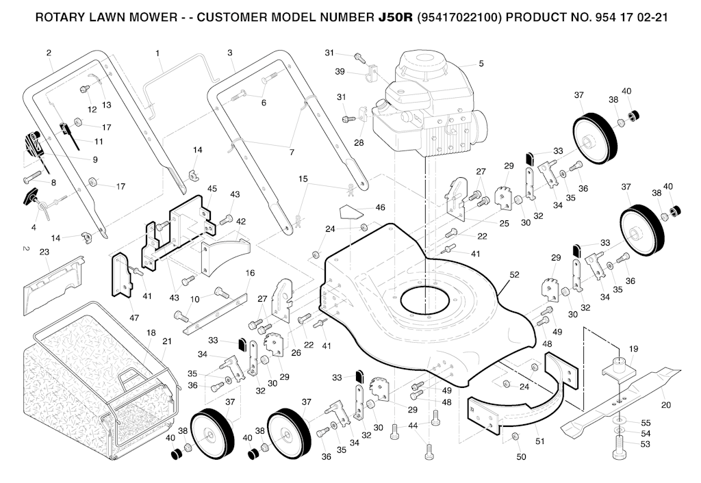 Explosionszeichnung Ersatzteile