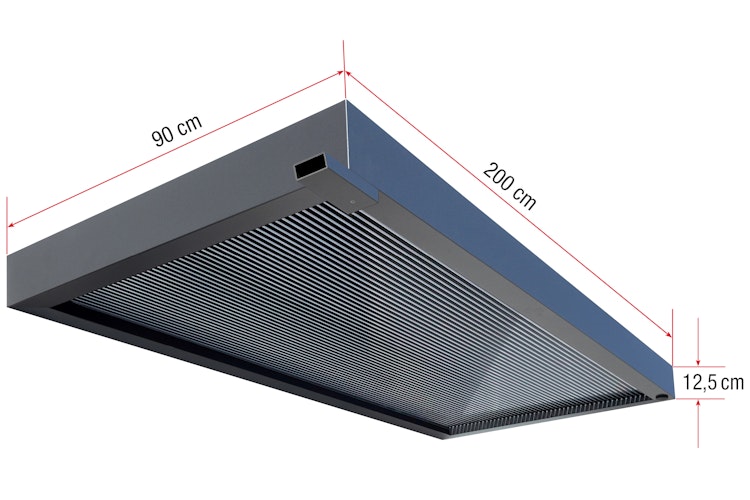 Gutta Rechteckvordach BS 3D - Line  - Anthrazit
