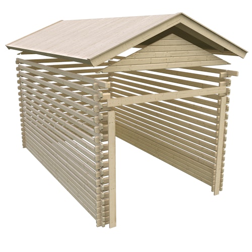 Karibu Garage Blockhausgarage 38 mm