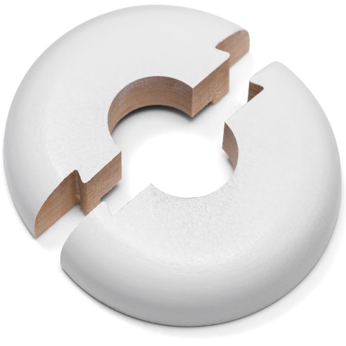 HARO Heizkörperrosette weiß Innendurchmesser 15mm