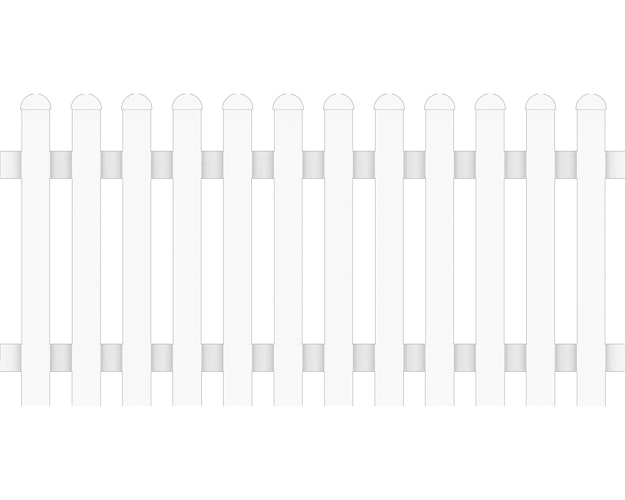 GroJa  BasicLine Gartenzaun weiß, Höhe: 90cm x Breite 180cm  Element Kunststoff gerade 