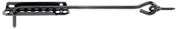 Alberts® Sturmhaken,mit Feststellplatte,KTL sw,z.Einschrauben,Länge 300mm