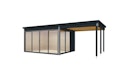 Vorschaubild Wolff Finnhaus Gartenhaus Studio 44-D mit Seitendach sowie Alu-Eckverkleidung/Schiebetür (Starletta)