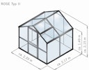 Vorschaubild KGT Gewächshaus Rose Typ II