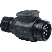 Stecker 13-polig, 12V, Kunststoff, drehbar