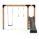 Vorschaubild EXIT Linea Robust 110 mit Schaukel mit Rutsche und Turnringen