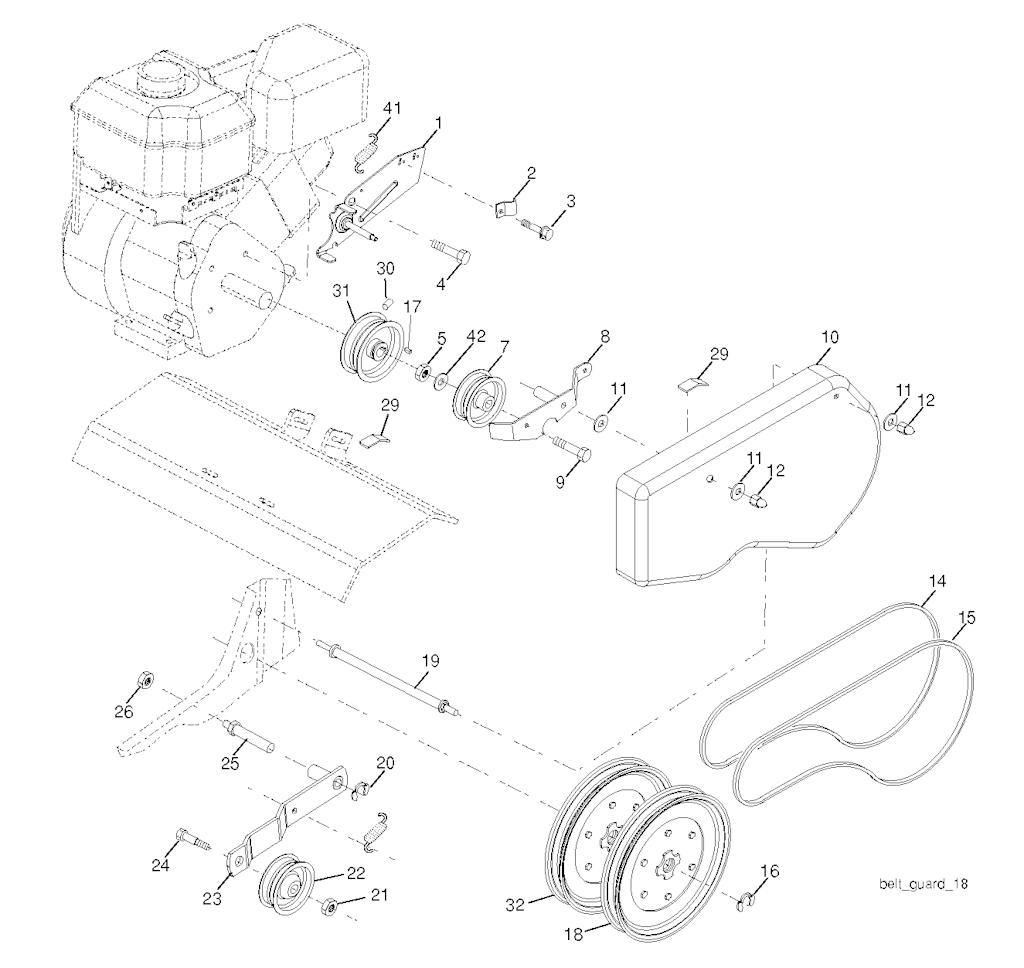 Explosionszeichnung Ersatzteile