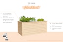 Vorschaubild Karibu Hochbeet 1 - 1490 l Fassungsvermögen 28 mm Wandstärke
