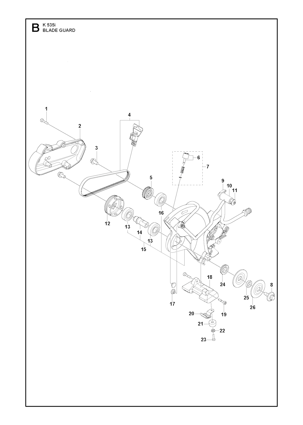 Explosionszeichnung Ersatzteile