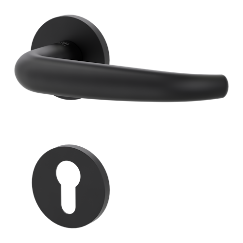 Griffwerk VAYA 194 ALDA fast2fix Fast2Fix GK3 Rosetten rund Profilzylinder Graphitschwarz