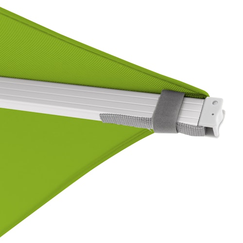 doppler Pendelschirm EXPERT 300 x 300 cm, Aluminium Silber / 100 % Polypropylen 220 g/m²