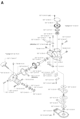 Husqvarna Heckenscheren/Stabheckenscheren 324 HDA55 X-SERIES, 20041800001-20053600000