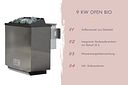 Vorschaubild Karibu 9 kW Bio-Kombiofen Saunaofen anthrazit für externe Steuerung