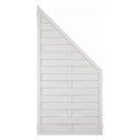 Vorschaubild T&J LIGHTLINE KS-Lamellenzaun 90 x 180/90 cm, Ecke rechts, weiß