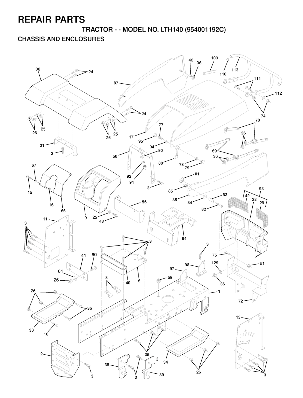 Explosionszeichnung Ersatzteile