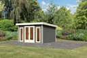 Vorschaubild Karibu Premium Gartenhaus Radeburg 2 - 40 mm (Homeoffice-Gartenhaus)
